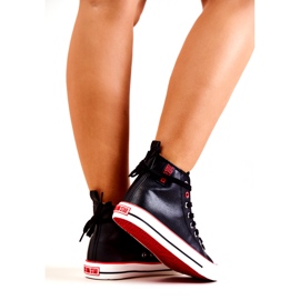 High Leather Sneakers Big Star JJ274131 Black 4