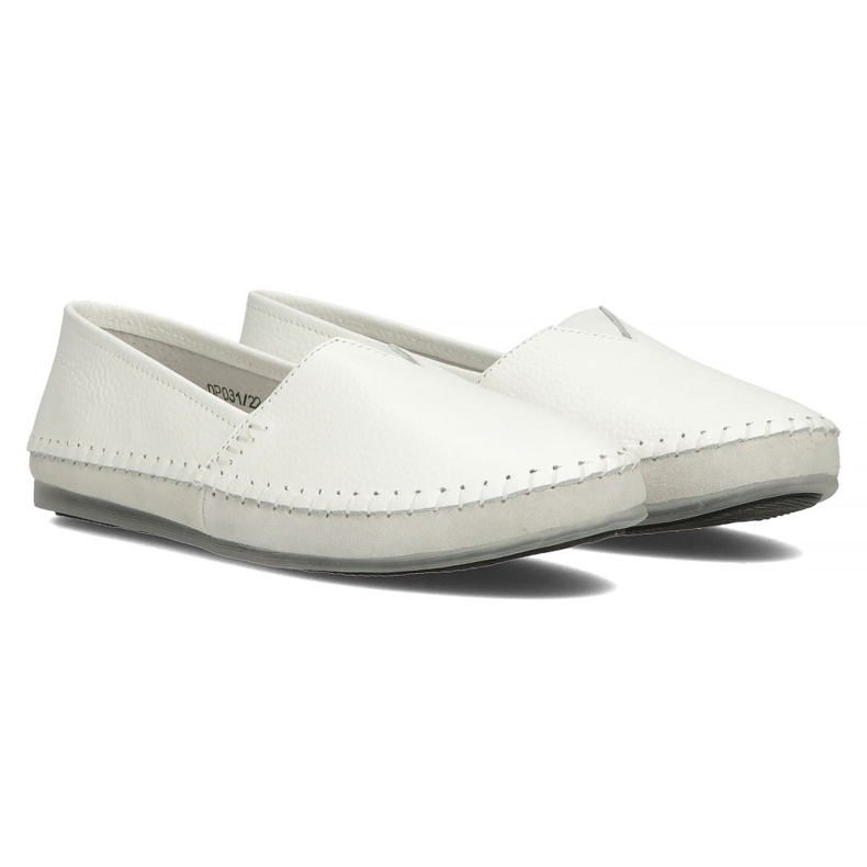 Leather shoes Filippo DP031 / 22 WH white grey 4 Leather shoes Filippo DP031 / 22 WH white grey 4