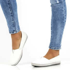 Leather shoes Filippo DP031 / 22 WH white grey 6 Leather shoes Filippo DP031 / 22 WH white grey 6