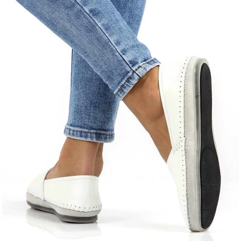 Leather shoes Filippo DP031 / 22 WH white grey 1 Leather shoes Filippo DP031 / 22 WH white grey 1