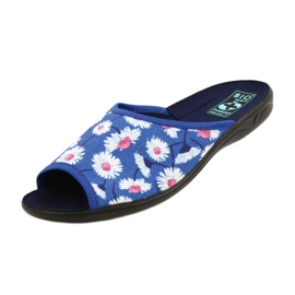 Adanex Women's Slippers With Flowers Gadane SAK1 27153 white blue pink 5 Adanex Women's Slippers With Flowers Gadane SAK1 27153 white blue pink 5
