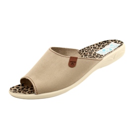 Suede Women's Slippers Adanex Sara 27310 Beige 5
