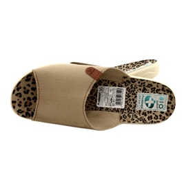 Suede Women's Slippers Adanex Sara 27310 Beige 6