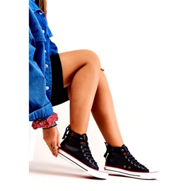 High Leather Sneakers Big Star JJ274131 Black 4