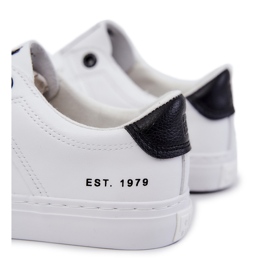 Leather Men's Sneakers Big Star JJ174105 White and Black 3