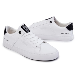 Leather Men's Sneakers Big Star JJ174105 White and Black 5