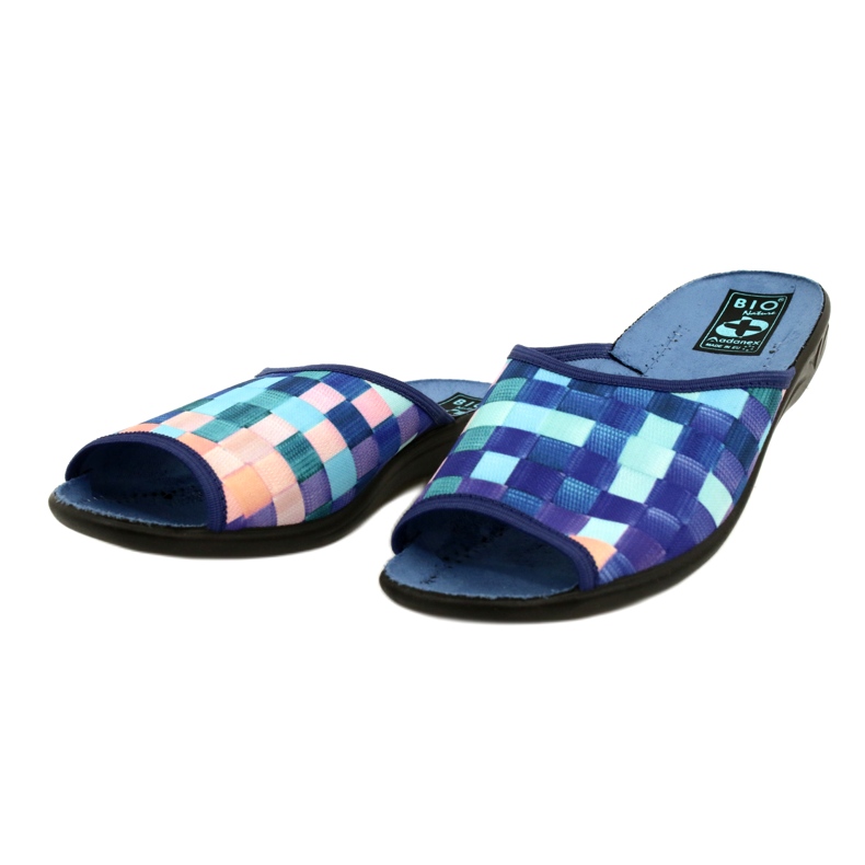 Women's Slippers Adanex 27268 SAK1 violet navy blue blue orange 3