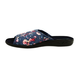 Women's slippers With flowers Adanex 27116 blue 2