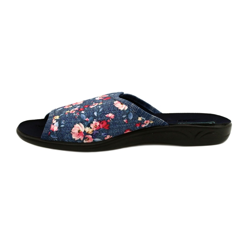 Women's slippers With flowers Adanex 27116 blue 2