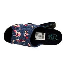 Women's slippers With flowers Adanex 27116 blue 5