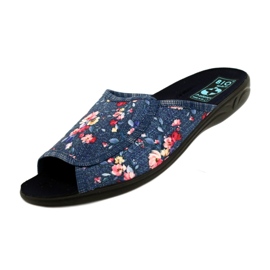 Women's slippers With flowers Adanex 27116 blue 4
