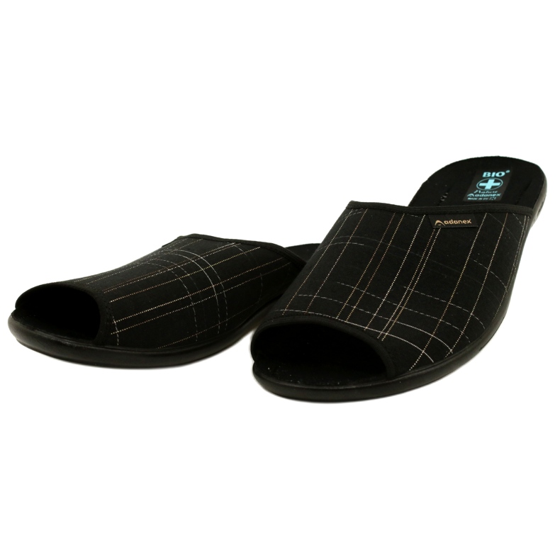 Adanex Men's Slippers Slippers 25954 Black 2 Adanex Men's Slippers Slippers 25954 Black 2