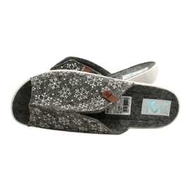 Adanex felt snowflake slippers 24217 white grey 6