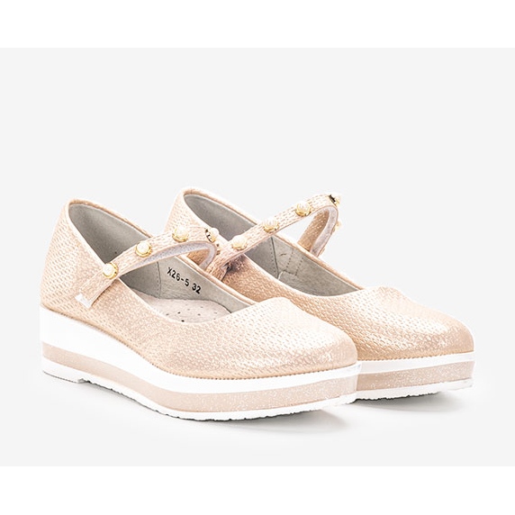 Kuiper beige ballerinas for children 1