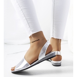 Silver metallic Gomes sandals 1