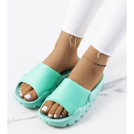 Women's green Distant slippers 1