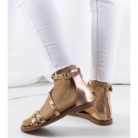 Krolt pink studded sandals 1