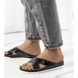 Black women's Nicolay slippers 1 Black women's Nicolay slippers 1