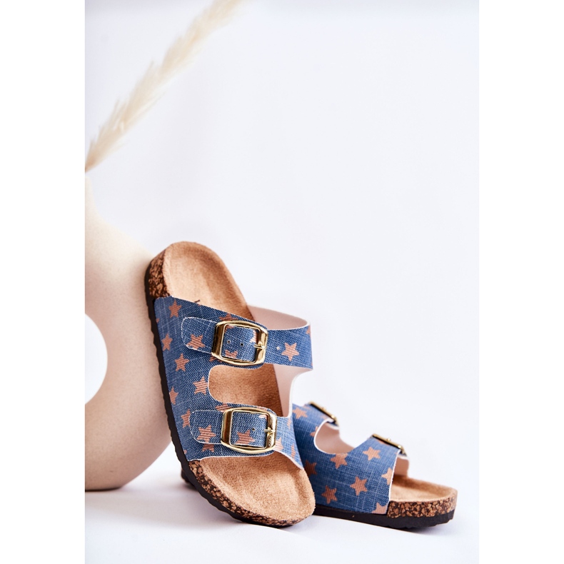 Vinceza Comfortable Children's Blue Ander Slippers beige 2