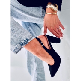 Pumps with an open heel Spectra Negro black 2