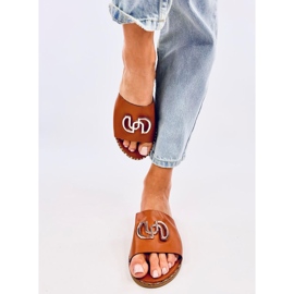 Larisa Camel women's slippers brown 1 Larisa Camel women's slippers brown 1