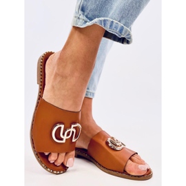 Larisa Camel women's slippers brown 2 Larisa Camel women's slippers brown 2