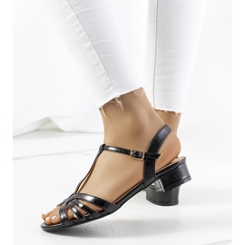Women's black Halsea sandals 1