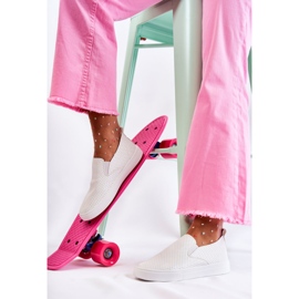 FK2 Women's White Viviana Slip On Shoes 1 FK2 Women's White Viviana Slip On Shoes 1