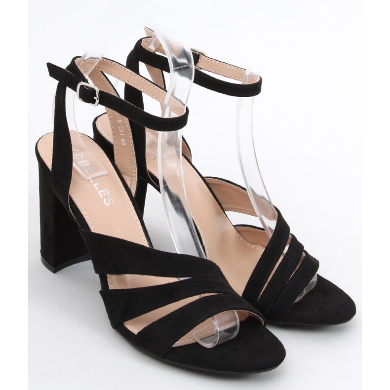 Leslie Black heeled sandals 2