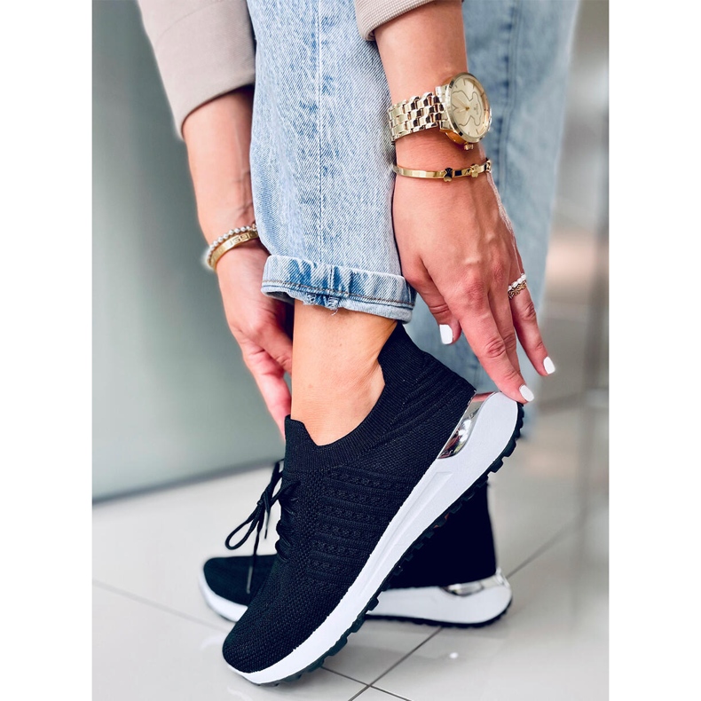 Lars Black Sock Sneakers 1