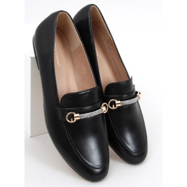 Women's Gessa Black loafers 1