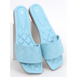 Slippers with a square sole Sahar LT.BLUE 2