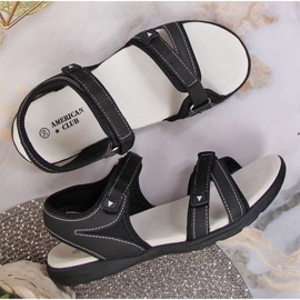 Black Velcro sports sandals At the American Club 2