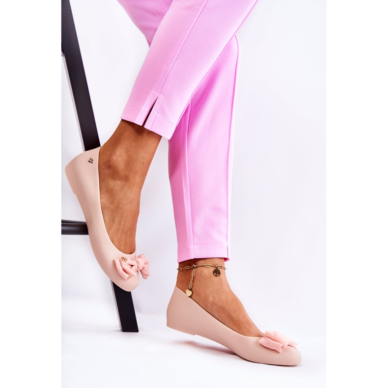 PH1 Women's Rubber Ballerina Bow Nude Fergie beige 2 PH1 Women's Rubber Ballerina Bow Nude Fergie beige 2