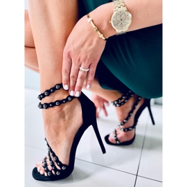 Sandals on a high heel Noelle Black 1