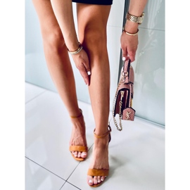 Sandals on a high heel Sheila DK.CAMEL brown 1