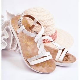 S.Barski Children's Sandals With Buckle White Dimmel 1