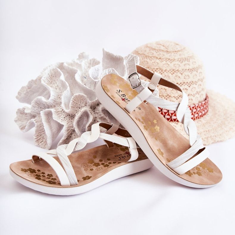 S.Barski Children's Sandals With Buckle White Dimmel 2