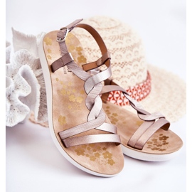 S.Barski Children's Sandals With Buckle Silver Dimmel 1