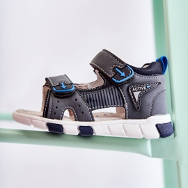 PE1 Comfortable Children's Sandals Dark Gray Samell grey 2