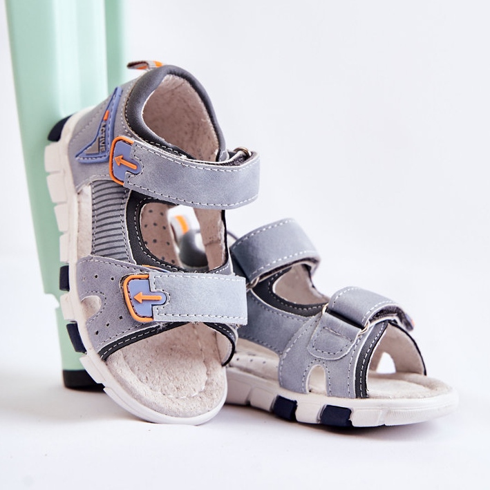 PE1 Comfortable Children's Sandals Gray Samell ['gray'] grey 1