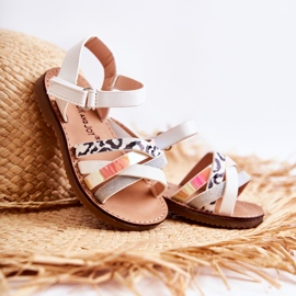 FR1 Children's White Nelson Summer Sandals 1