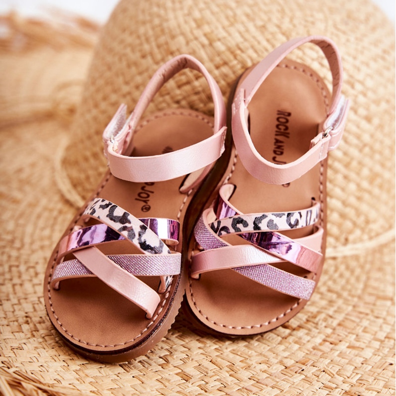 FR1 Children's Pink Nelson Summer Sandals 2