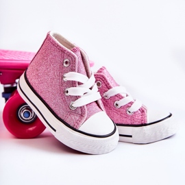 Children's Pink Catrina High-top Sneakers 1 Children's Pink Catrina High-top Sneakers 1