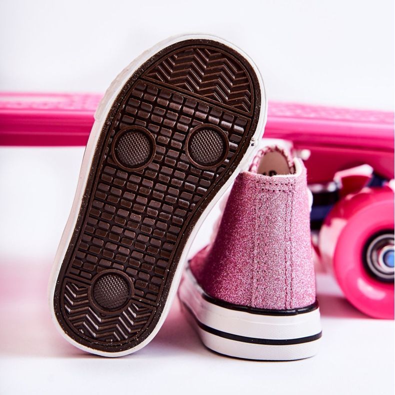 Children's Pink Catrina High-top Sneakers 2 Children's Pink Catrina High-top Sneakers 2