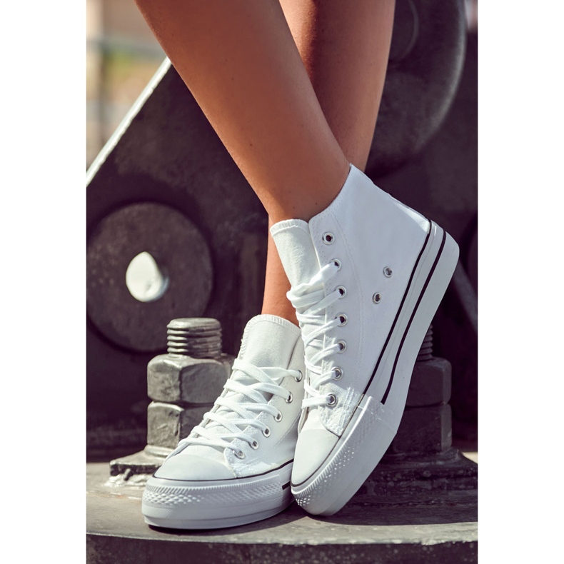 FS3 Classic High-top Sneakers, White Volterro 2