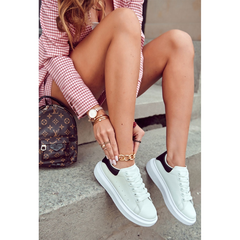 FS3 Women's sports shoes on the platform black and white Eliso 2 FS3 Women's sports shoes on the platform black and white Eliso 2