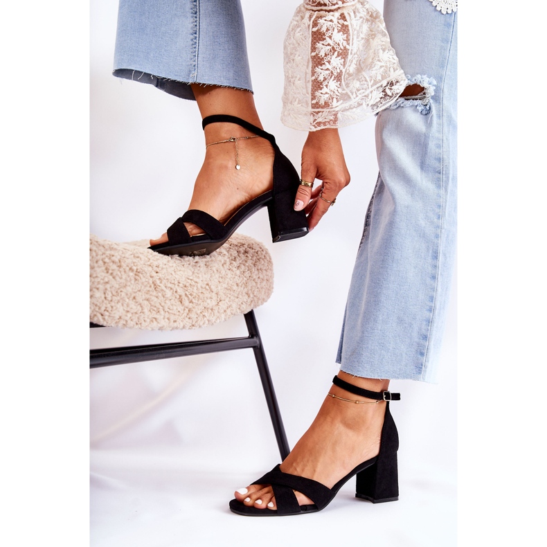 PS1 Classic Women's Sandals On A Heel Black Ester 2