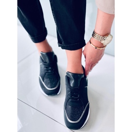 Ivey Black wedge sneakers 1