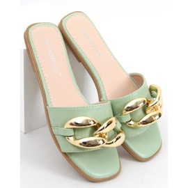 Slippers with a chain Dalia Green 1